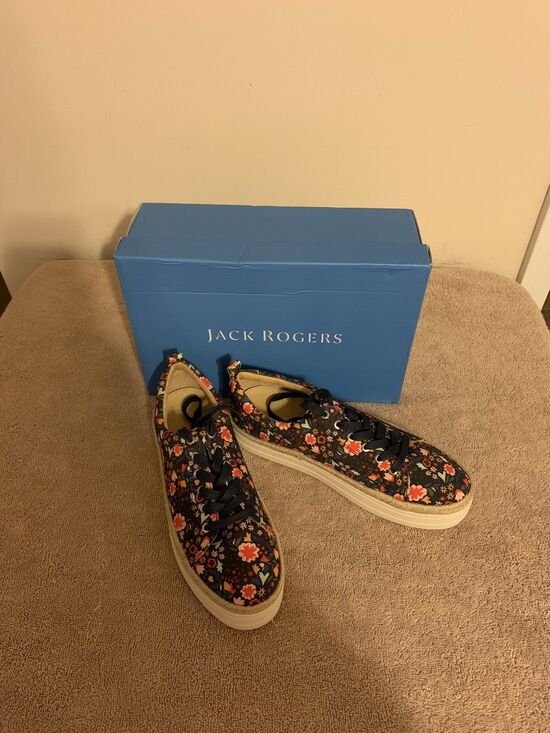 Jack Rogers Shoes - New Womens Jack Rogers Mia Floral Platform Sneakers size 9M